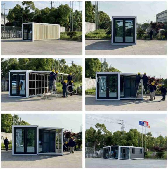 Foldable Temporary Office Double Wing Extension Room