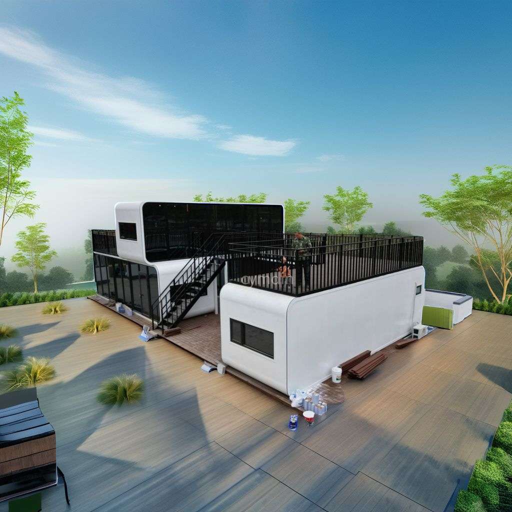 Buiten Kantoorleven Apple Cabin Tiny House