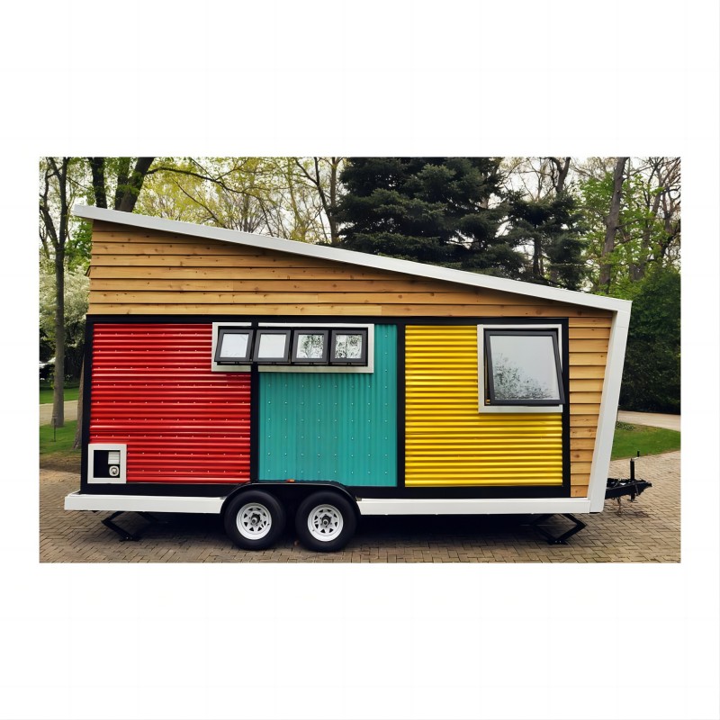 Geprefabriceerde mini -modulaire behuizing met wielen