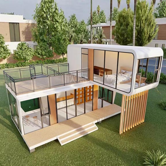 Stijlvolle modulaire geprefabriceerde industriële modulaire behuizing